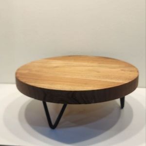 Rustic Natural Wood Riser Pedestal